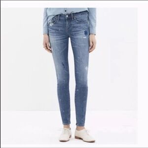 Madewell Skinny Skinny Jeans in Painted Edition Size 25